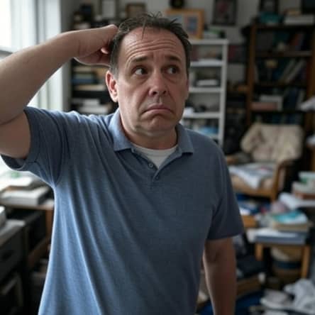 Une personne se posant la question : « Qu’est-ce qu’un débarras Dieppe ? »